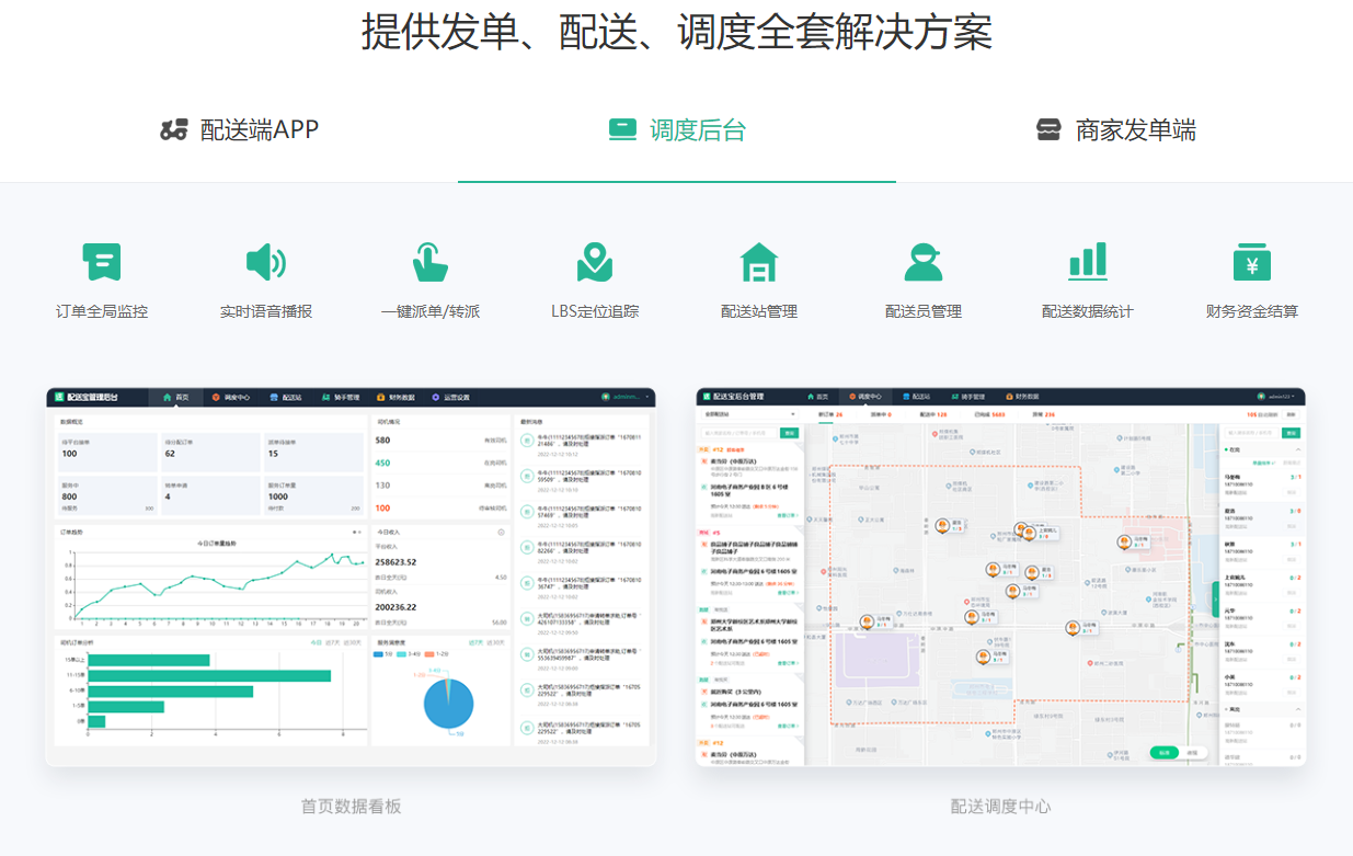 提供發(fā)單、配送、調(diào)度全套解決方案-調(diào)度中心后臺(tái).png
