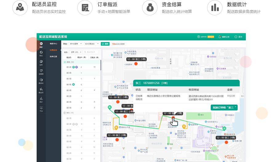 配送調(diào)度后臺(tái)